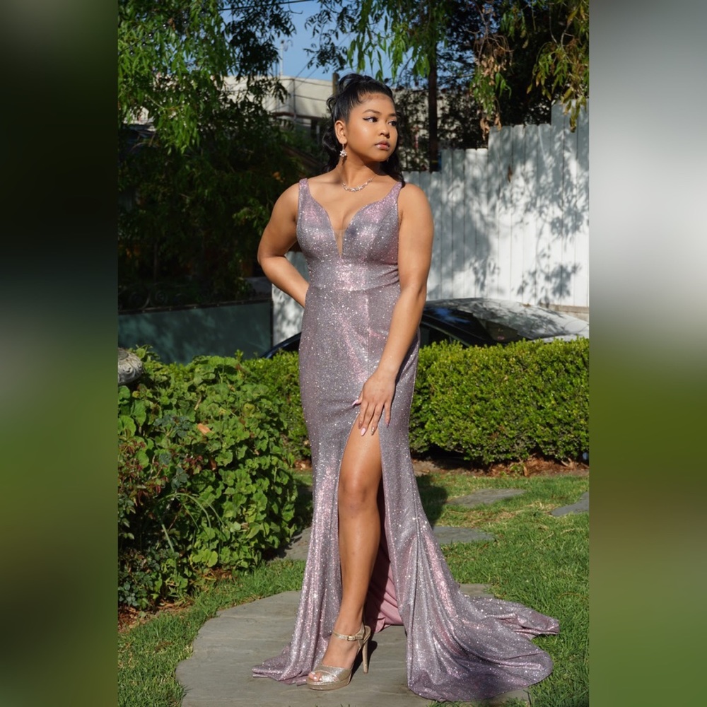 Pink Sparkly Prom Dress